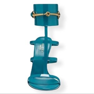 Gucci Vernice Crystal Heels Patent Leather Sandals